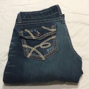 [Buckle] Low Rise Bootcut Size 30 Back-flap Jeans
